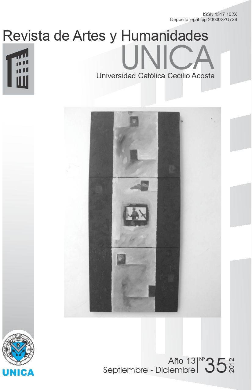 					Ver Vol. 13 Núm. 35 (2012): Revista de Artes y Humanidades UNICA
				