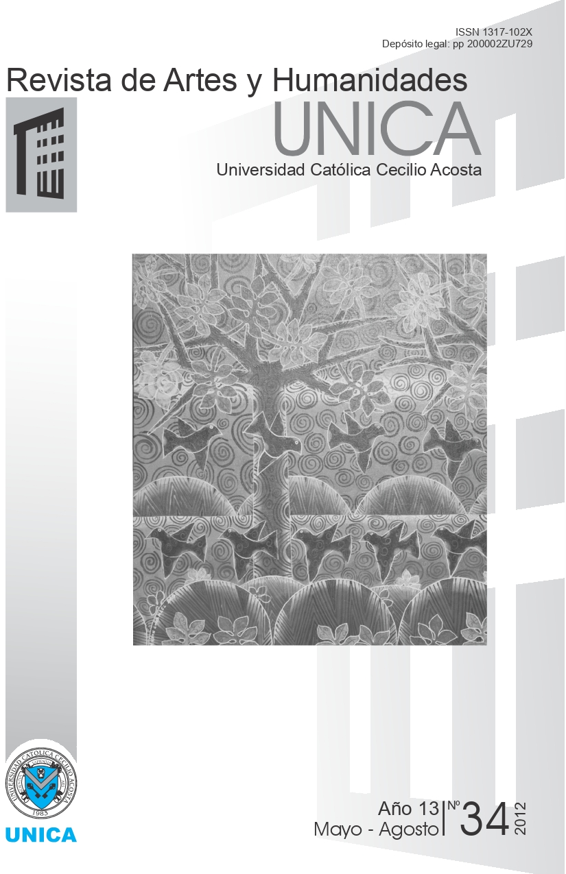 					View Vol. 13 No. 34 (2012): Revista de Artes y Humanidades UNICA
				